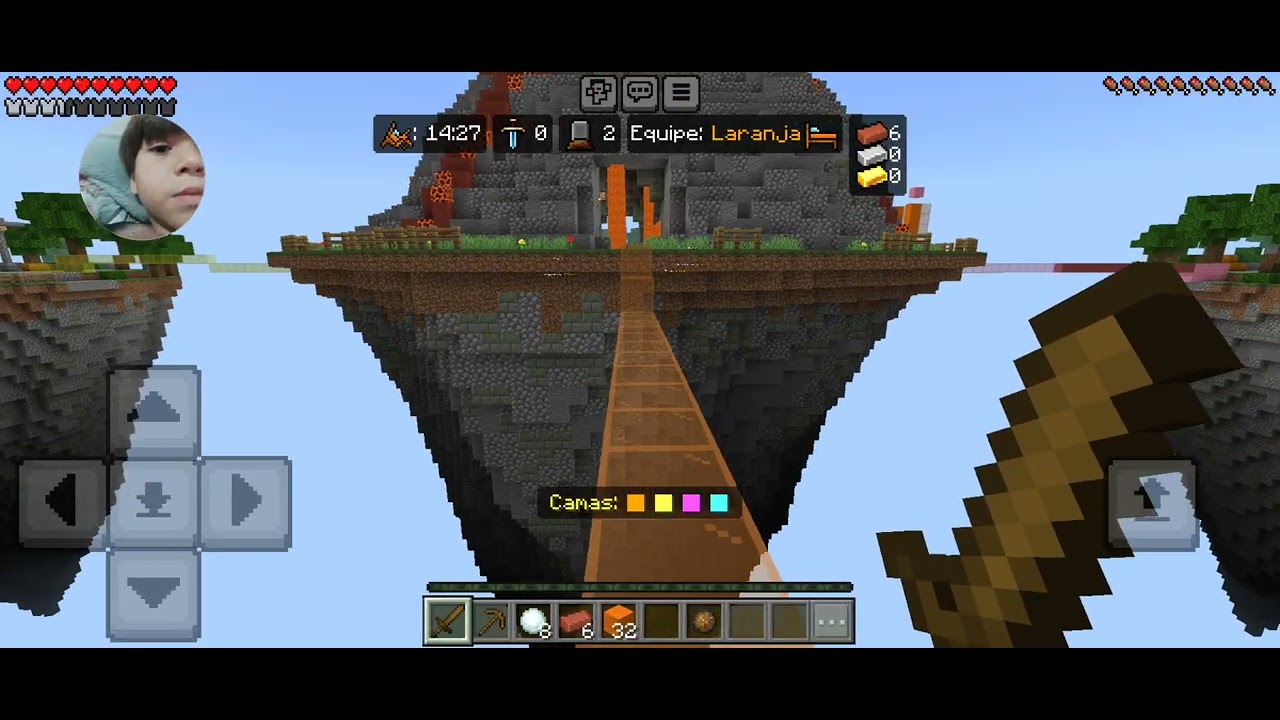 Vai ter mais jogatina de minecraft ) modo que joguei Life boat bedwars 