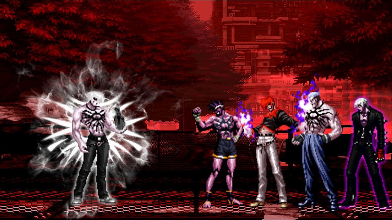 [KOF MUGEN] WF Orochi Iori XIII(Upgrade)  VS Orochi Blood Team