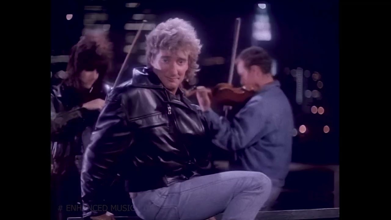 Rod Stewart - Downtown Train (Music Video), Full HD (AI Remastered and Upscaled)