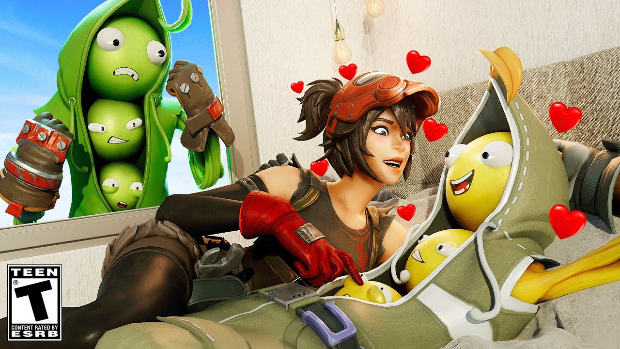 PEABODY's brother kisses the WRONG GIRLFRIEND.. Fortnite