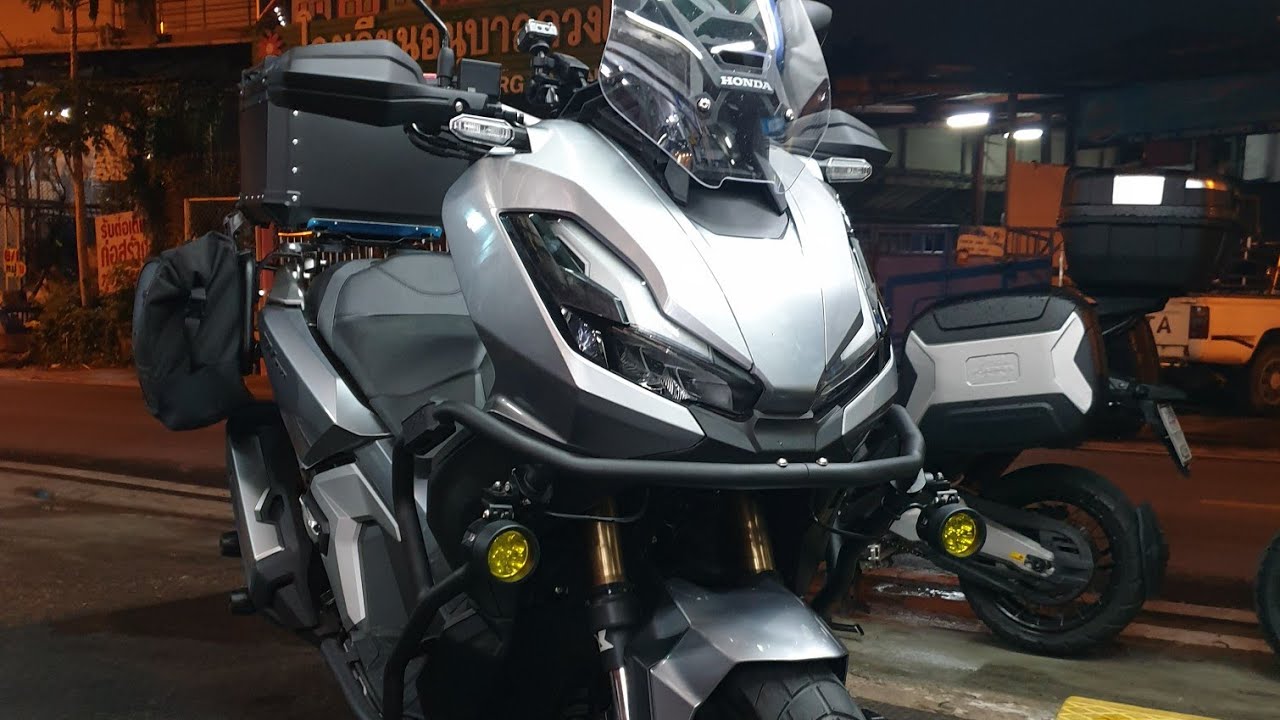 Review ADV-350 Touring Set #020722 ( P55 + GIVI + GTR + MOTOSKILL + SW-MOTECH + LED )