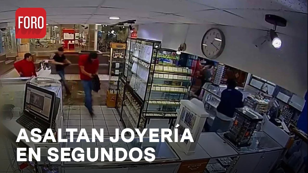 En segundos, 5 ladrones roban joyería en Ciudad Juárez, Chihuahua - Las Noticias