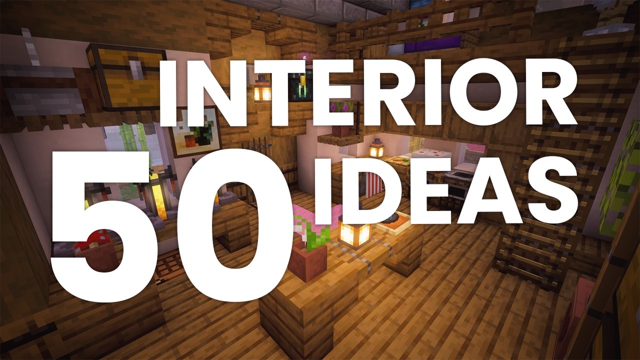 50 идей дизайна интерьера и мебели в Minecraft