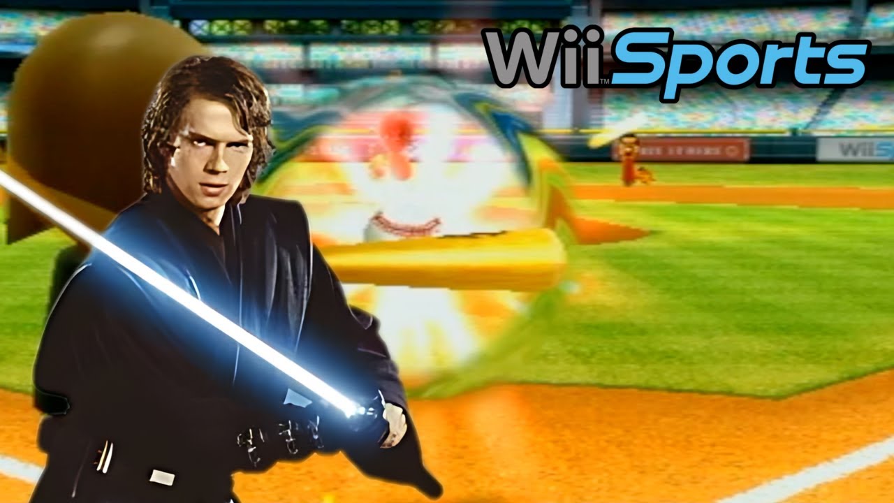 9-рановый иннинг Энакина Скайуокера уничтожает Сару на Wii Sports Baseball