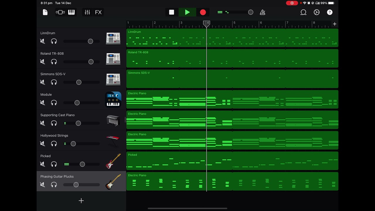 I made a 80s city pop song in GarageBand