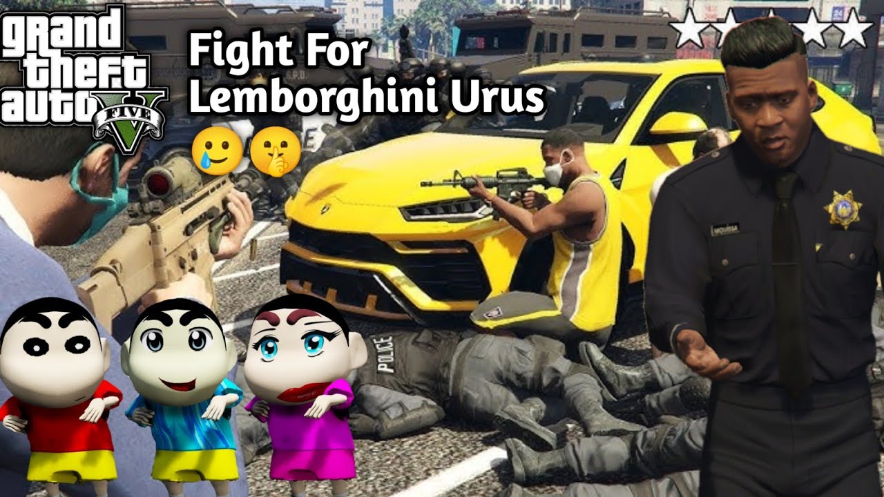 GTA 5: Shinchan Franklin Attack On Owner Of Lemborghini Urus🥲Shinchan Crying 😭 PS Gamester