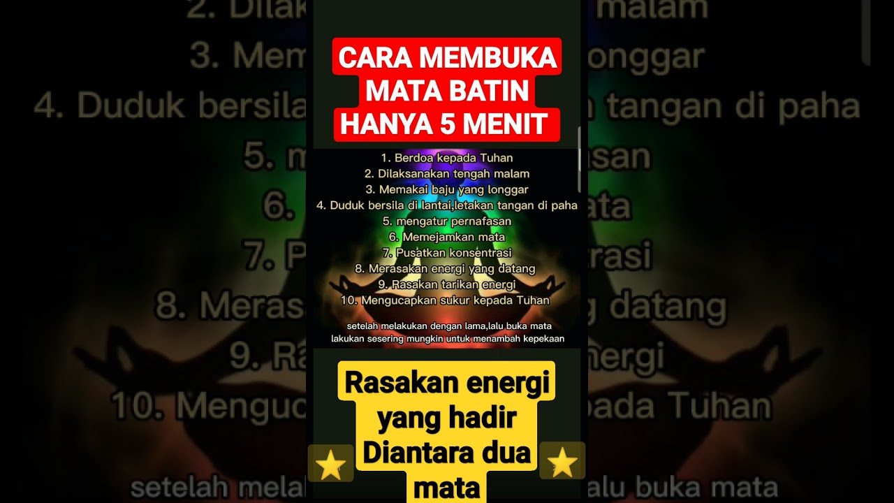 Cara membuka mata batin hanya 5 menit #shorts #membukamatabatin #mistis #gaib