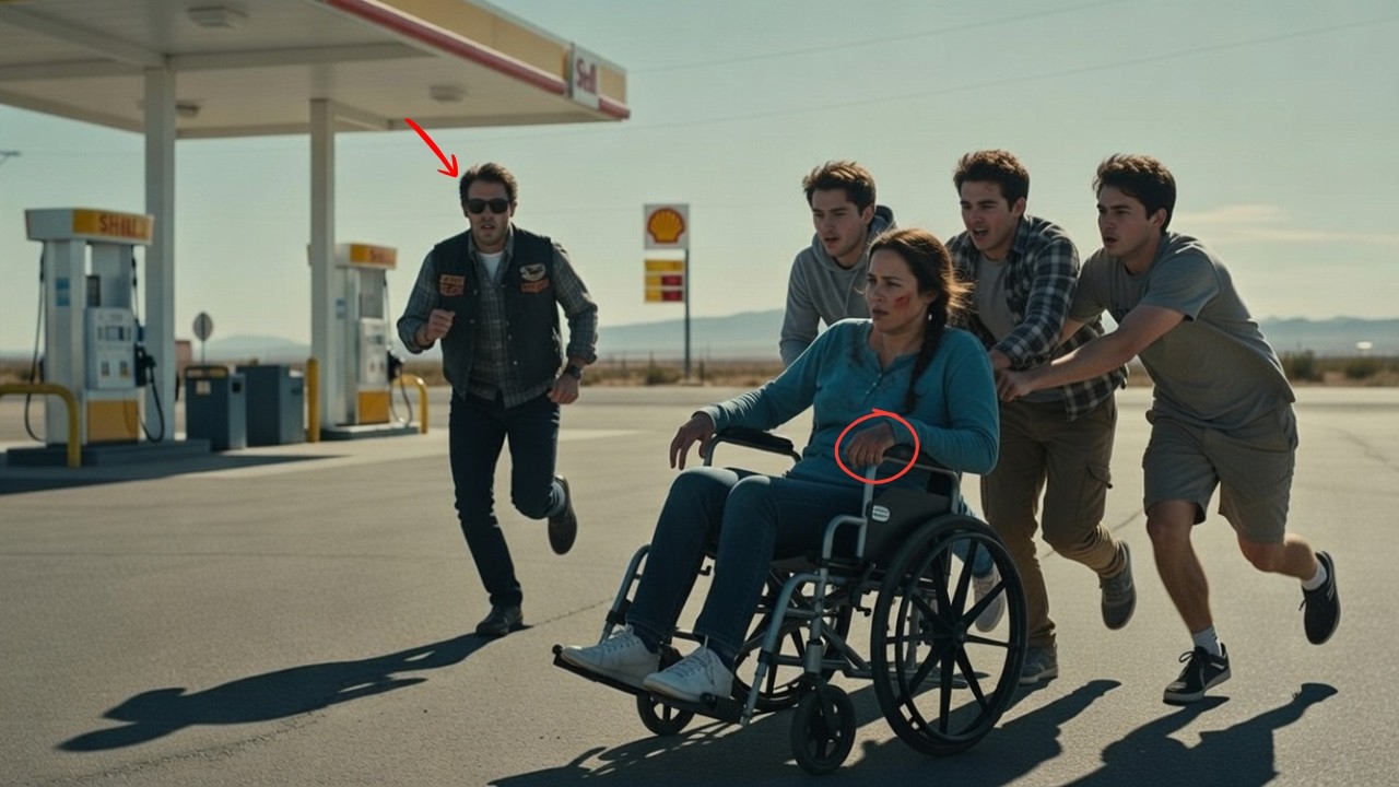 The Boys Stole Her Wheelchair — Then a Biker Like The Rock Stepped In