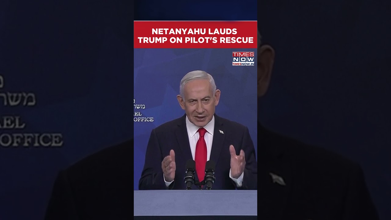 Israeli PM Netanyahu Congratulates Trump On Rescue Of F 15 US Pilot From Iran #shorts