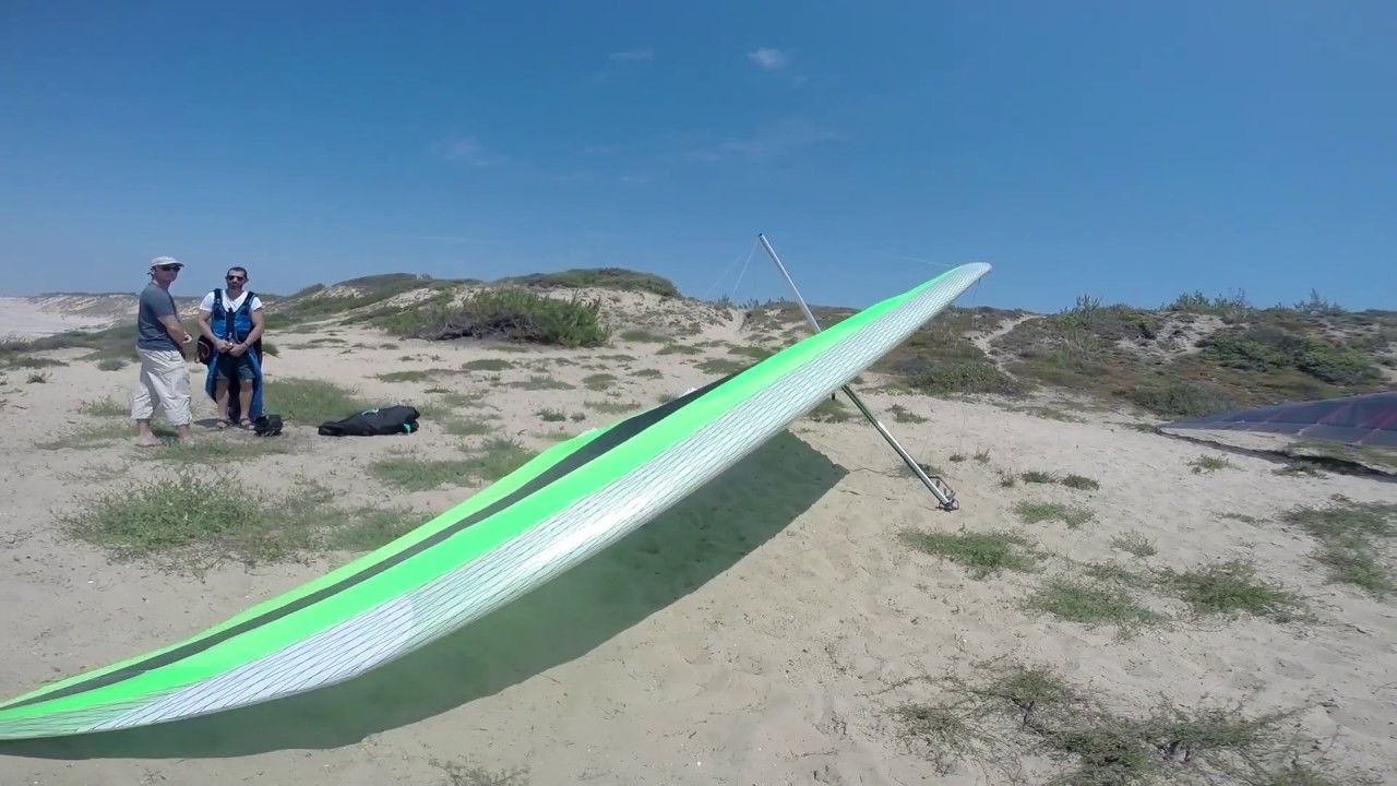 vol en deltaplane sur la côte atlantique