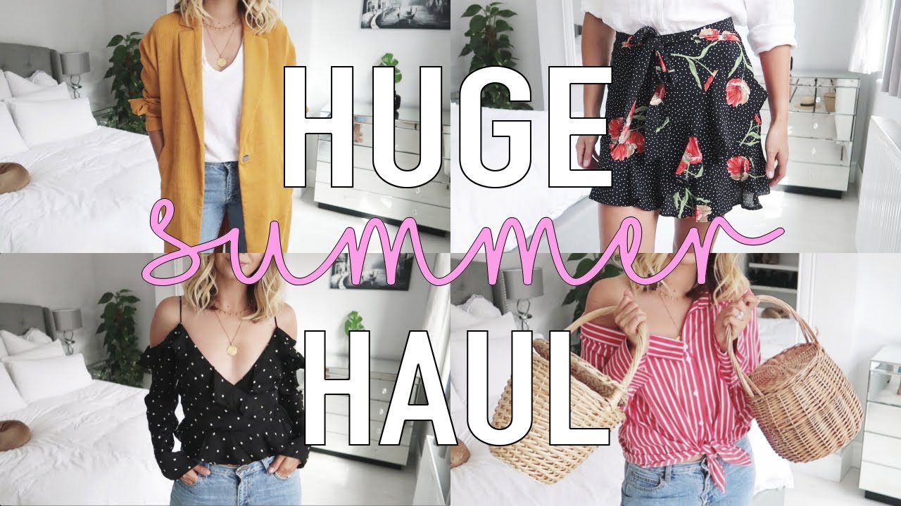 HUGE Summer High Street Haul & Try On | Topshop, H&M, Urban Outfitters, M&S & Free People