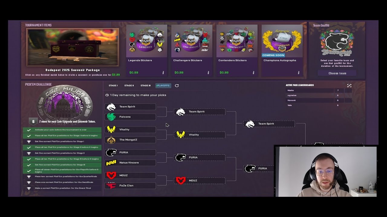 CS2 STARLADDER BUDAPEST 2025 Playoff Tahminlerim.