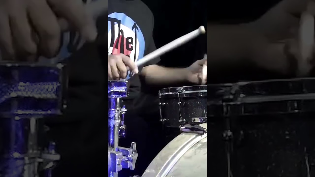 Double Paradiddle- Trad Grip.#drums #drummer #drumlove #Rudiments #drumming #drumlessons #drums