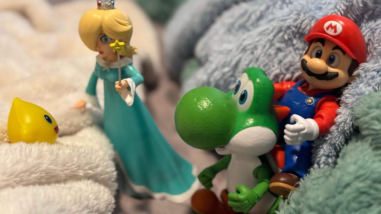Mario galaxy movie figures yay