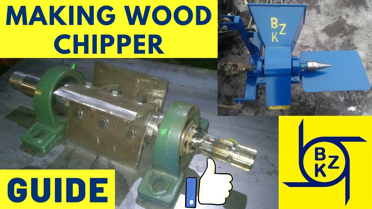 Making wood chipper and log splitter in one - GUIDE