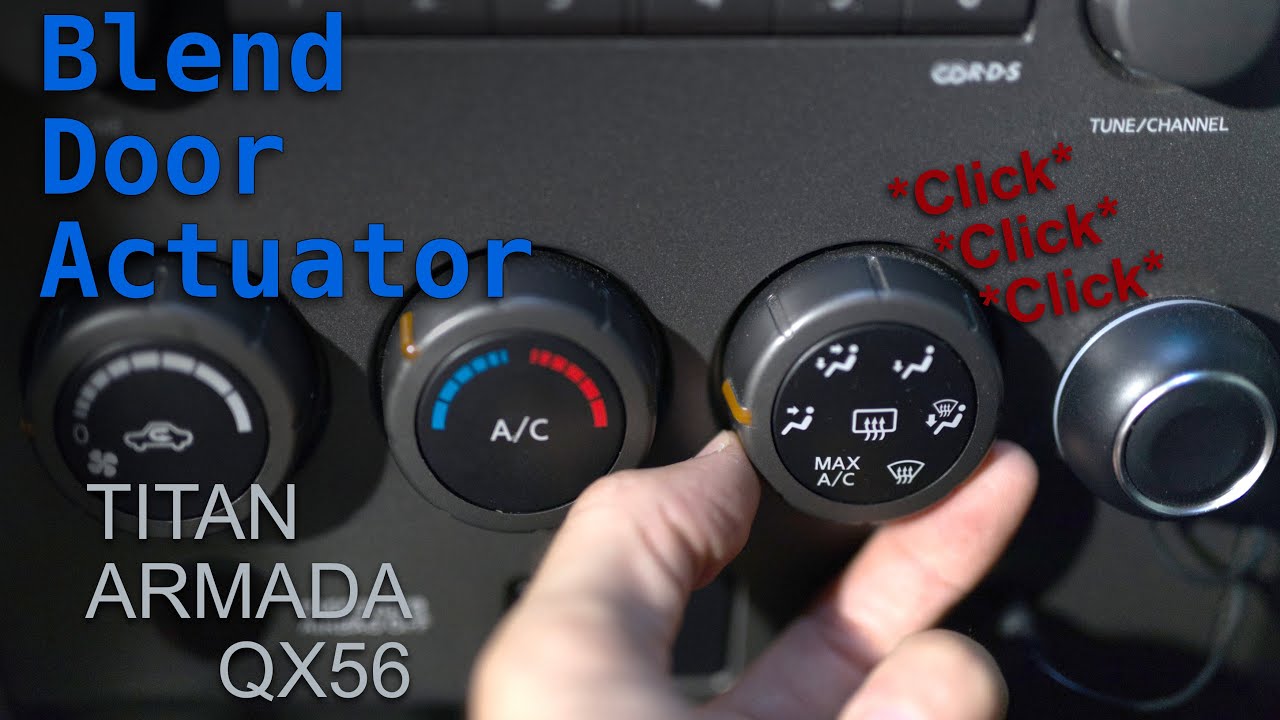 HVAC Mode Blend Door Actuator Replacement | Nissan Titan, Armada, Infinity QX56