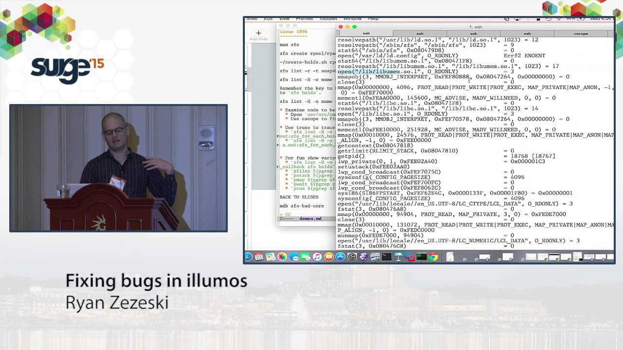 illumos day - Ryan Zezeski - Fixing Bugs in illumos