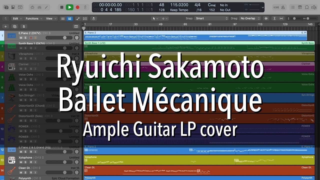 Ryuichi Sakamoto - Ballet Mécanique (Ample Guitar LP cover)