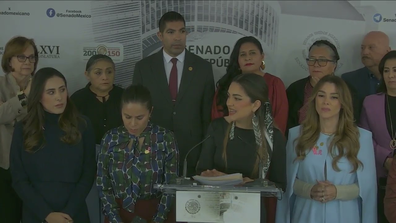 Conferencia de prensa de la senadora Andrea Chávez (Morena), del 15 de octubre de 2024
