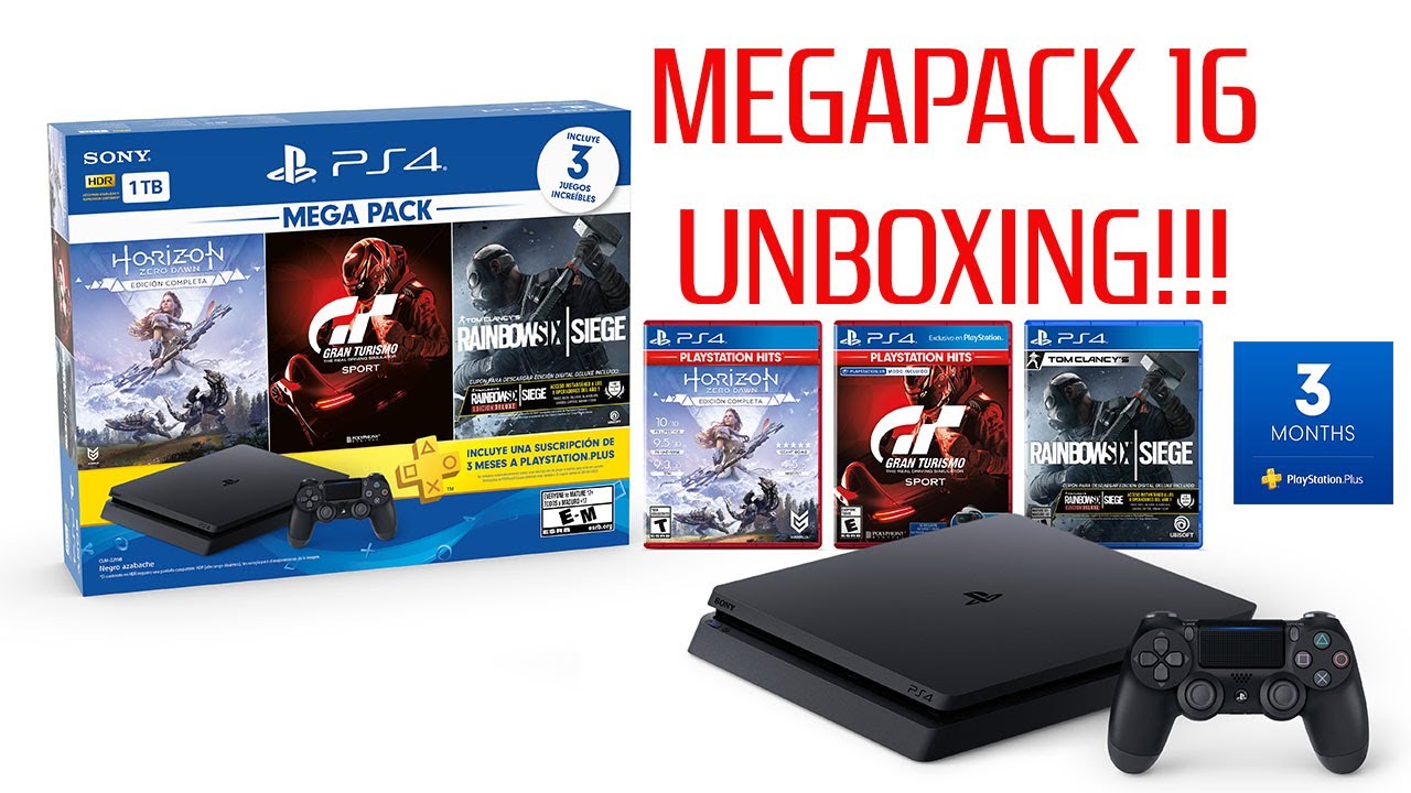 NUEVO MEGA PACK 17 PS4 SLIM UNBOXING