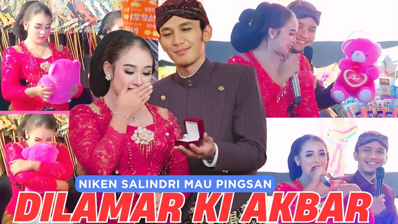 Niken Salindri Mau Pingsan, Dilamar Ki Akbar Diatas Panggung. Moment Terlucu Sepanjang Sejarah Live.