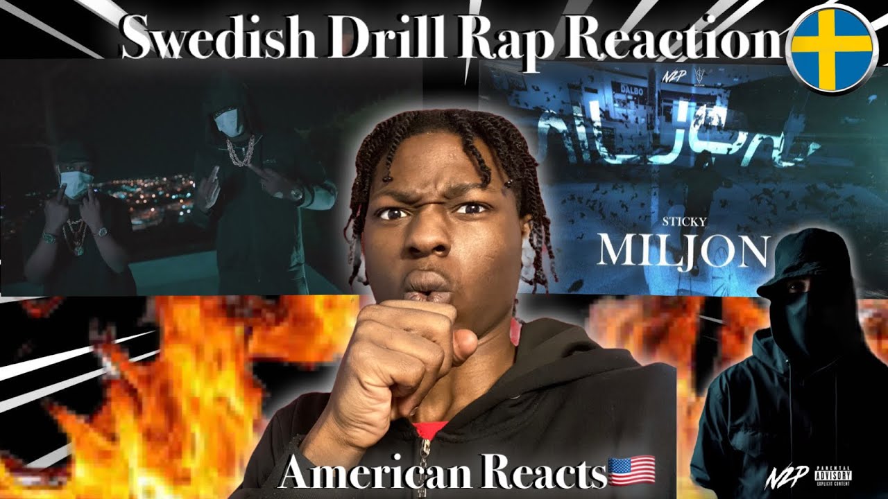 American Reacts to Swedish Drill Rap! Ft. STICKY, 5IFTYY, 23, NUMMERUNO