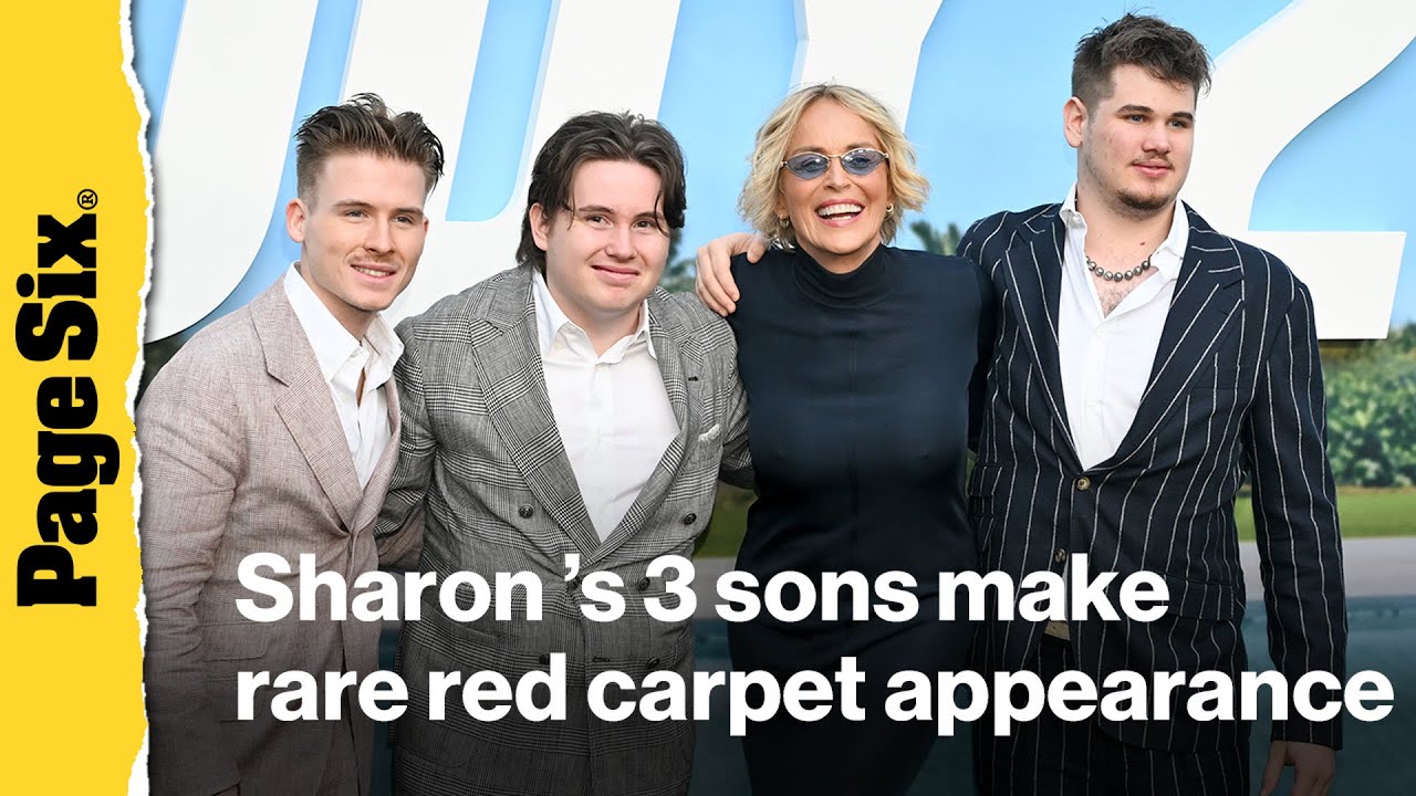 Sharon Stone and her 3 sons make rare red carpet appearance at &lsquo;Nobody 2&rsquo; premiere
