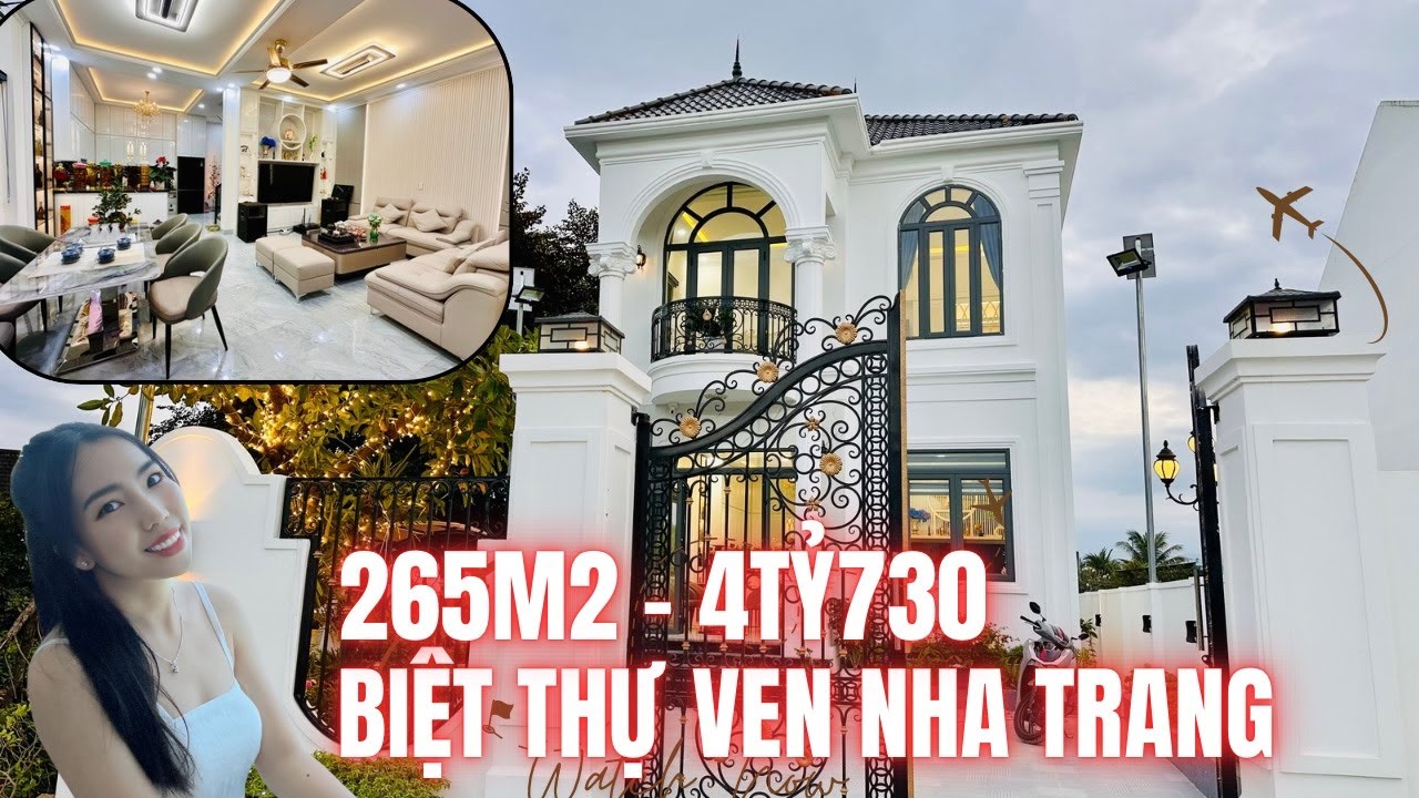 BIỆT THỰ 265m2 VEN NHA TRANG ĐƯỜNG LỚN GIÁ RẺ 4TỶ730