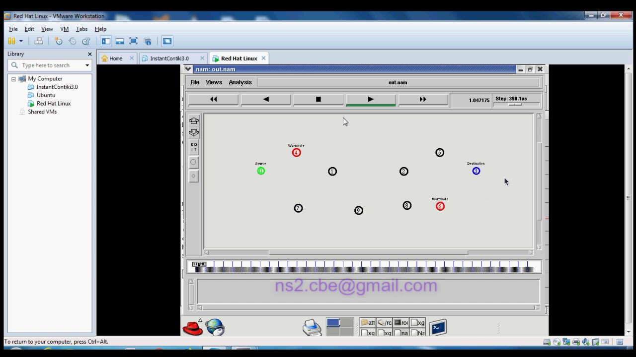 Wormhole attack implementation in ns2