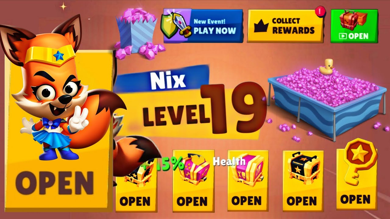 ⚡ Nix Level 19 Upgrade 🔥 Full Power Rewards Zooba Gameplay