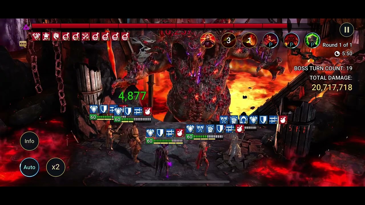 Helicath + Valkyrie UNM clan boss ( massive defense )