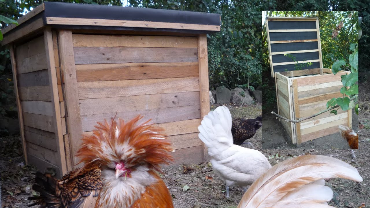 DIY Pallet Wood Compost Bin. Elegant & Cheap. Brico Ecolo composteur. Bricolaje compostador palets