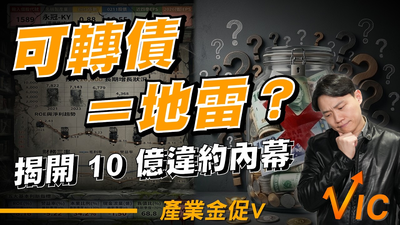 可轉債等於地雷?揭開10億違約內幕EP.36｜2026/3/13｜黎志建 分析師｜辣個分析師【產業金促Ｖ】