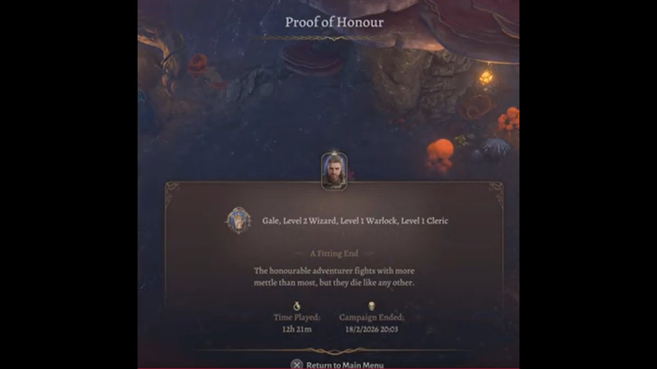 Baldur's Gate 3 Gale Solo Honour Mode Act 1 - Attempt 26 Part 12