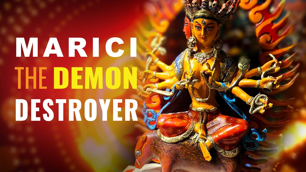 Marichi, Buddhist Goddess of Golden Light, Destroyer of Demons, Evil and Obstacles, 21st Tara