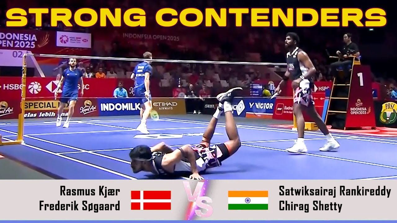 STRONG CONTENDERS | Satwiksairaj Rankireddy/Chirag Shetty VS Rasmus Kjær/Frederik Søgaard