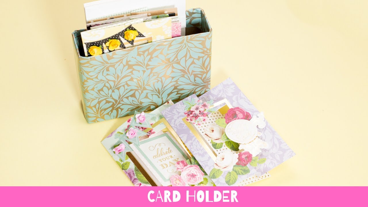 HOW TO MAKE A CARD HOLDER - EASY!