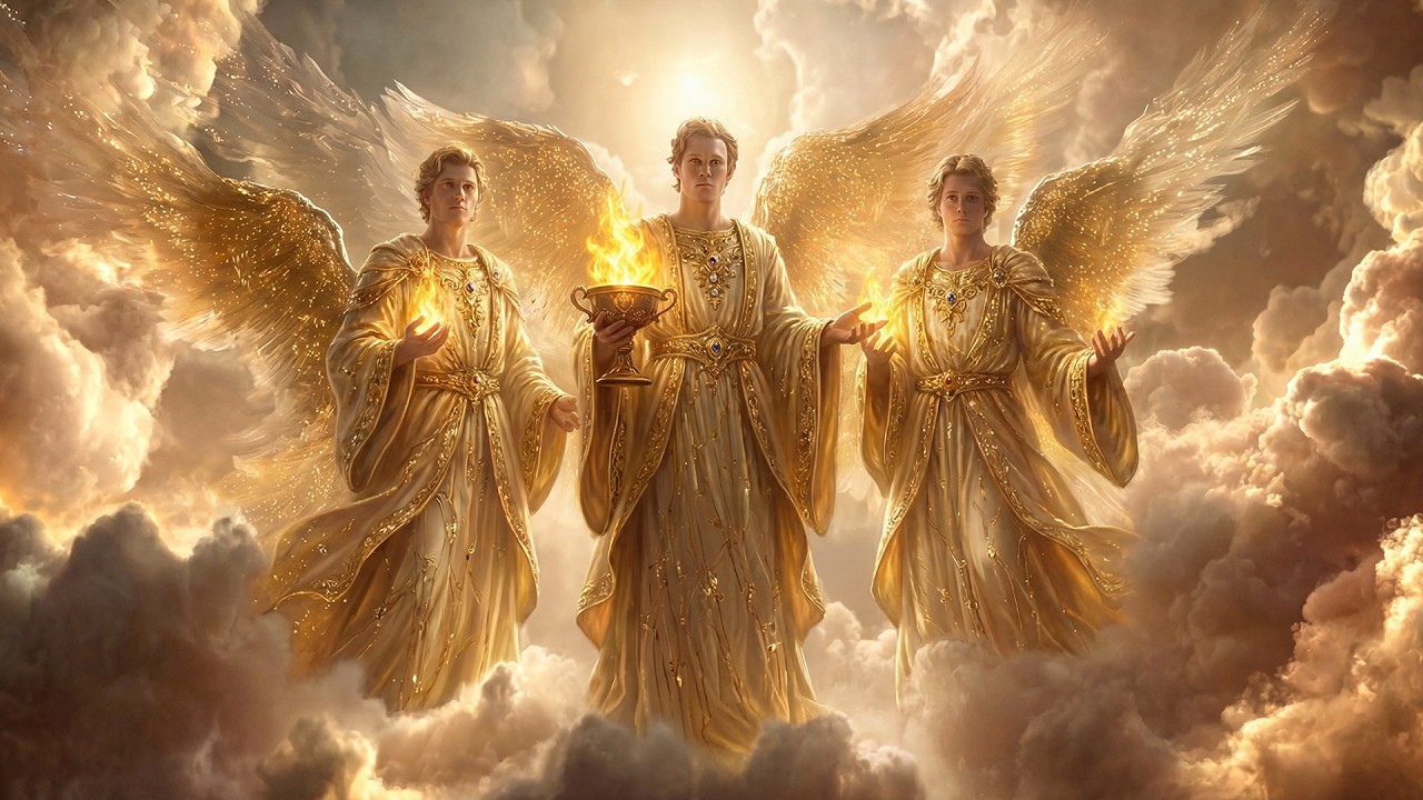 Eternal Light: Journey Through the Mystical Clouds – Divine Palaces Above