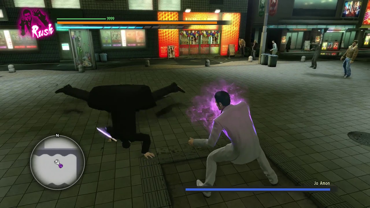 Yakuza Kiwami   -  Tiger Drop Overdrive VS Jo Amon  -  Only Dojima amulet, (hard)  NO damage