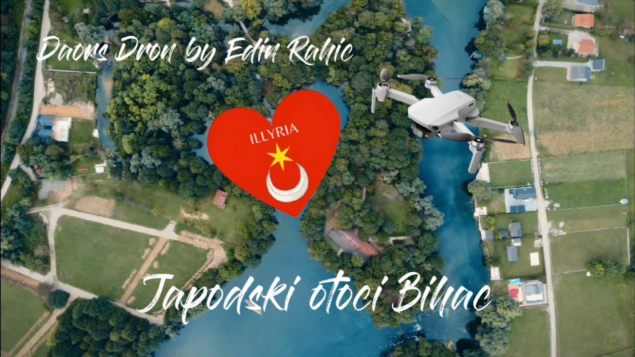 ILIRSKIM TRAGOVIMA | Japodski otoci Bihać - Japodian islands Bihac B & H, River Una | DJI Mini 2