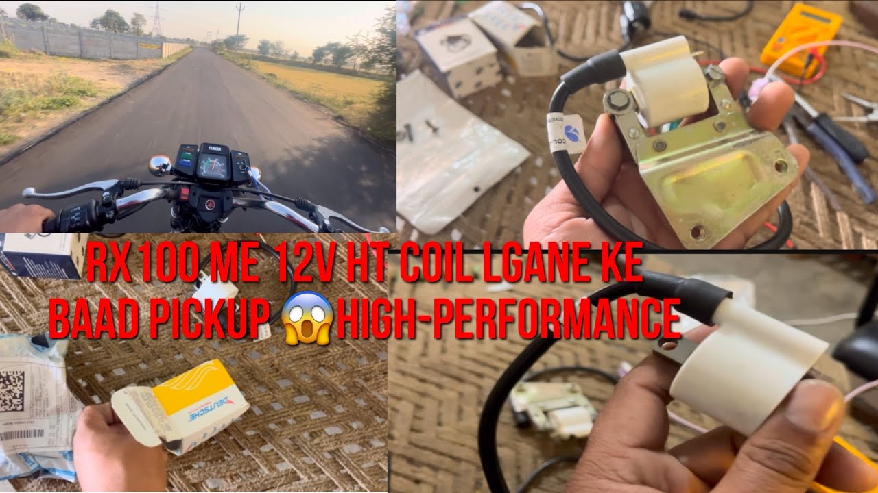 Rx100 12v ignition coil Dal ne k baad ￼ high performance😱 #rx100#youtube #viralvideo #foryou #shorts