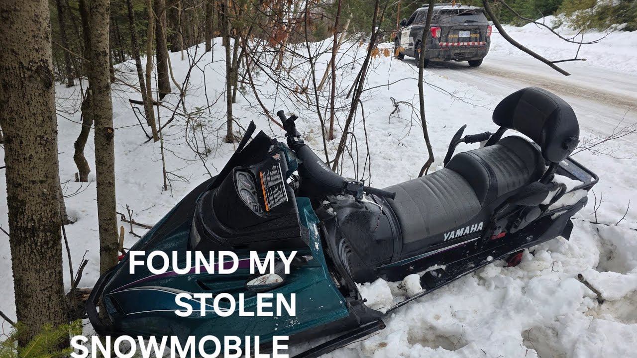 WE found my stolen snowmobile!!