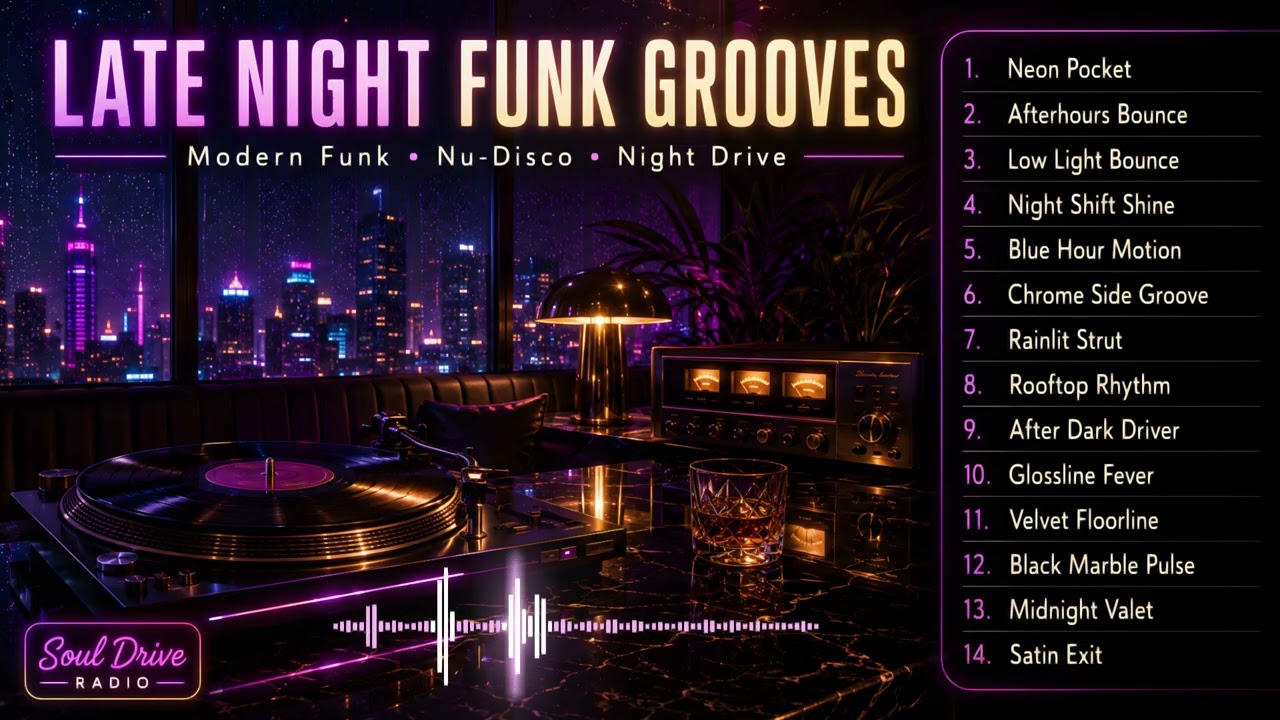 Late Night Funk Grooves | Modern Funk, Nu-Disco & Night Drive Music