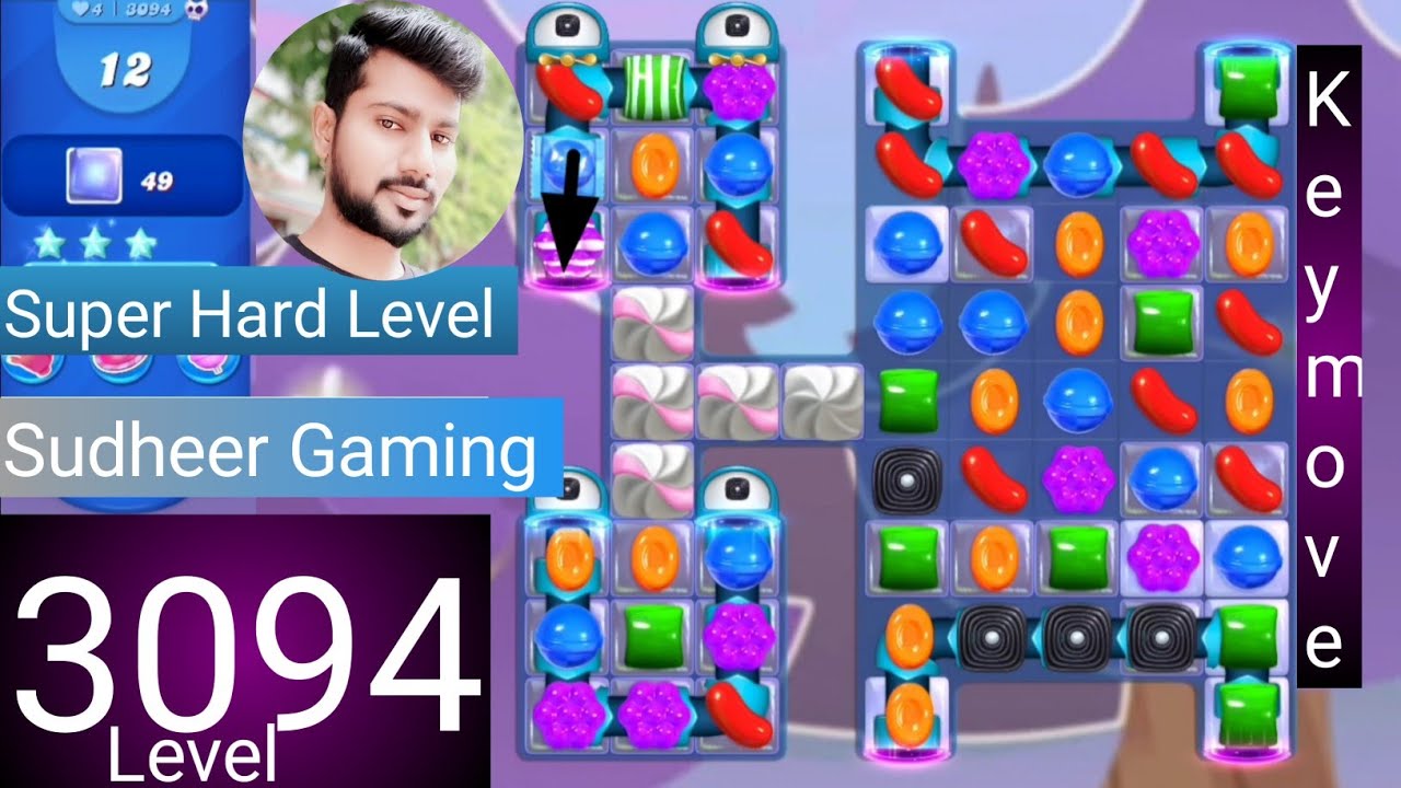 Candy crush saga level 3094 । Super Hard level । No boosters। Candy crush saga 3094 । Sudheer Gaming