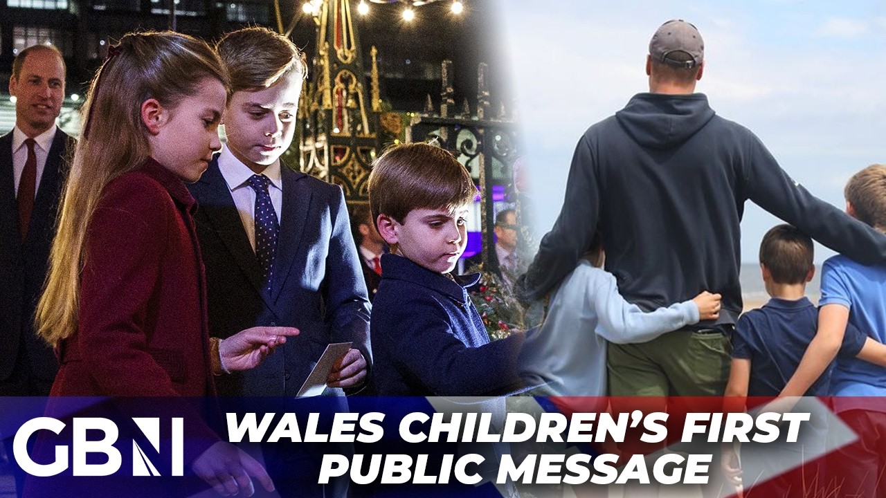 George, Charlotte and Louis share first ever royal message with photograph taken by Princess Kate
