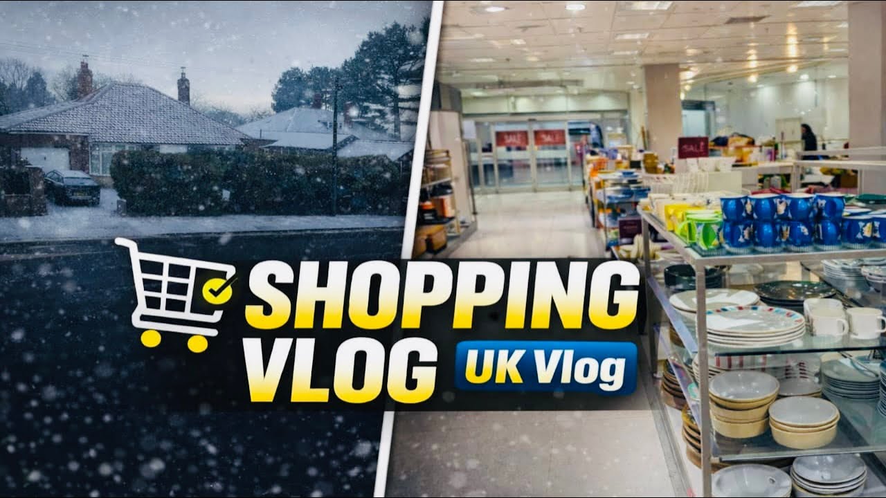 Snow in Newcastle UK | Shopping Vlog | Pakistani UK Vlog