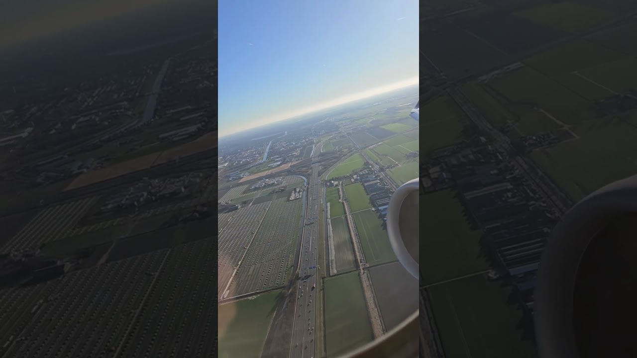 Departure from Amsterdam on a Delta A330-900neo. 