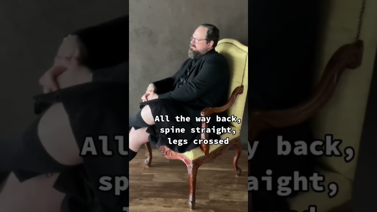 Seated posing for a 300lb person&rsquo;s portraits