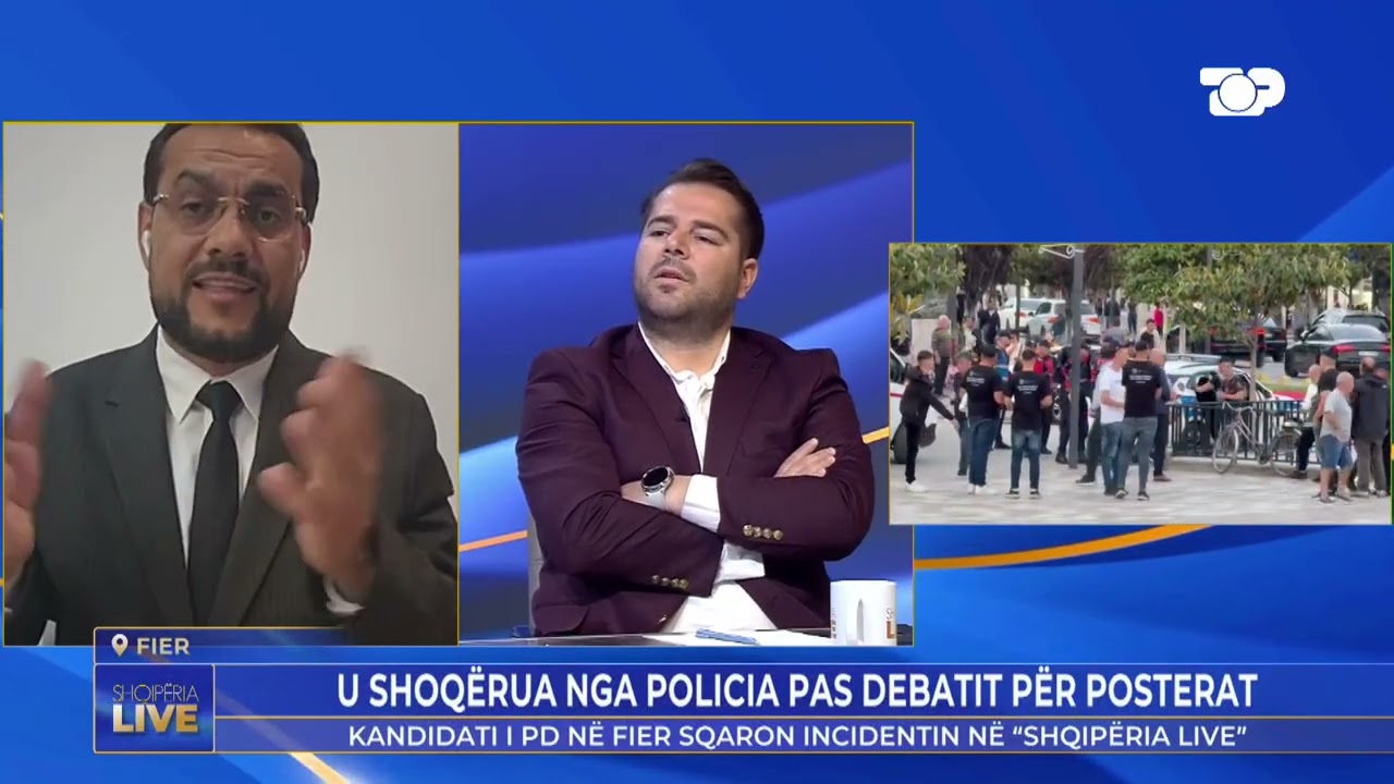 SKANDALI/ Policia merr me forcë kandidatin e PD, futet live në emision: Nuk kisha leje!
