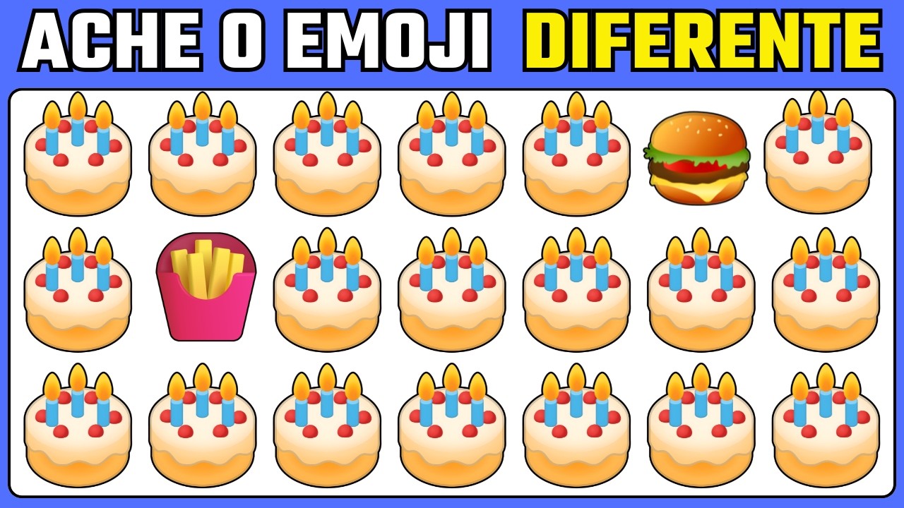 👑👀🕵️‍♂️MEGA DESAFIO DOS EMOJIS Só Gênios Acertam Esse Desafio ACHE O EMOJI DIFERENTE
